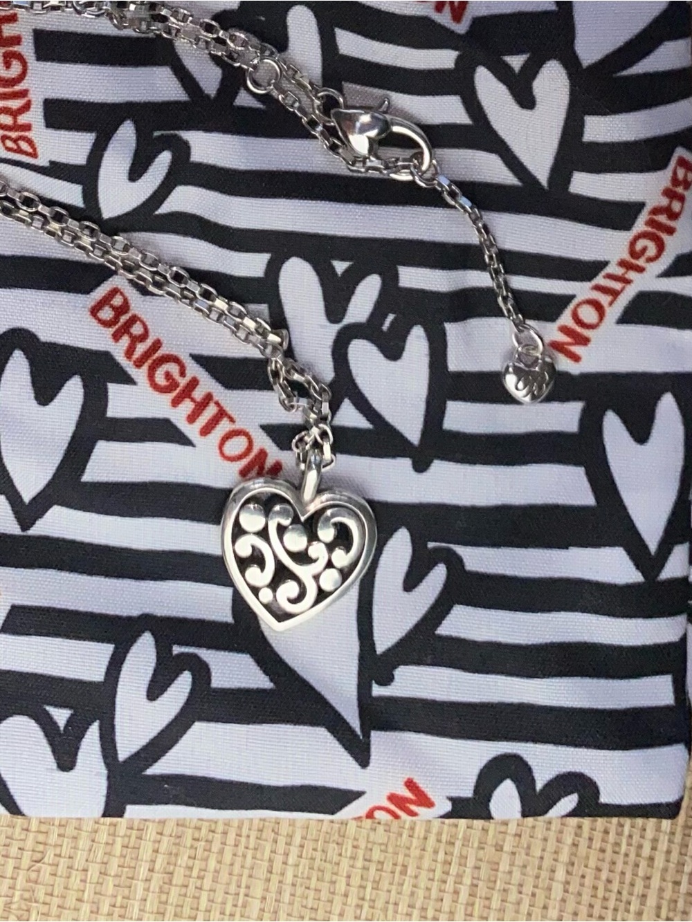 Brighton Contempo Heart Petite Necklace in Silver STYLE - JM7303 New in package!